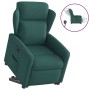 Sillón eléctrico reclinable elevable de tela verde oscuro en Sillones | Comprar online en Foru.es