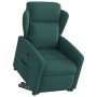 Sillón eléctrico reclinable elevable de tela verde oscuro en Sillones | Comprar online en Foru.es