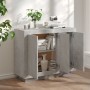 Aparador de madera contrachapada gris hormigón 92x35x75 cm de vidaXL, Aparadores - Ref: Foro24-811839, Precio: 87,92 €, Descu...