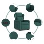 Sillón eléctrico reclinable elevable de tela verde oscuro en Sillones | Comprar online en Foru.es