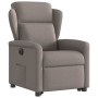 Sillón eléctrico reclinable elevable de tela gris taupe en Sillones | Comprar online en Foru.es