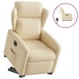 Sillón eléctrico reclinable elevable de tela color crema en Sillones | Comprar online en Foru.es