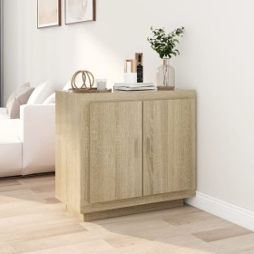 Aparador de madera contrachapada roble Sonoma 80x40x75 cm de vidaXL, Aparadores - Ref: Foro24-811820, Precio: 83,53 €, Descue...