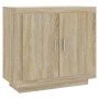 Aparador de madera contrachapada roble Sonoma 80x40x75 cm de vidaXL, Aparadores - Ref: Foro24-811820, Precio: 83,53 €, Descue...