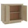 Aparador de madera contrachapada roble Sonoma 80x40x75 cm de vidaXL, Aparadores - Ref: Foro24-811820, Precio: 85,34 €, Descue...