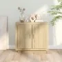 Aparador de madera contrachapada roble Sonoma 80x40x75 cm de vidaXL, Aparadores - Ref: Foro24-811820, Precio: 85,34 €, Descue...