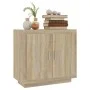 Aparador de madera contrachapada roble Sonoma 80x40x75 cm de vidaXL, Aparadores - Ref: Foro24-811820, Precio: 85,34 €, Descue...