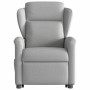 Sillón eléctrico reclinable elevable de tela gris nube en Sillones | Comprar online en Foru.es