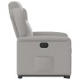 Sillón eléctrico reclinable elevable de tela gris nube en Sillones | Comprar online en Foru.es