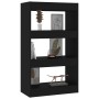 Estantería/divisor madera de ingeniería negro 60x30x103 cm de vidaXL, Librerías y estanterías - Ref: Foro24-811656, Precio: 5...