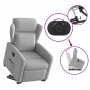 Sillón eléctrico reclinable elevable de tela gris nube en Sillones | Comprar online en Foru.es