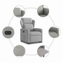 Sillón eléctrico reclinable elevable de tela gris nube en Sillones | Comprar online en Foru.es