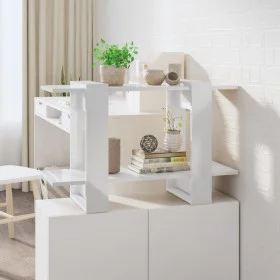 Glänzend weißes Regal/Raumteiler 80x30x51 cm von vidaXL, Bücherregale und Regale - Ref: Foro24-811598, Preis: 32,31 €, Rabatt: %