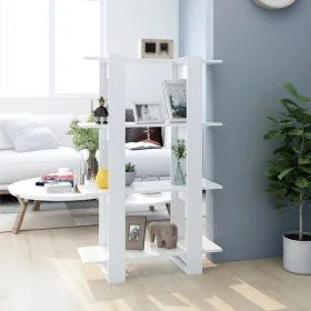 Estantería/divisor de espacios blanco 80x30x123,5 cm de vidaXL, Librerías y estanterías - Ref: Foro24-811574, Precio: 49,94 €...