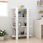 Estantería/divisor de espacios blanco 80x30x123,5 cm de vidaXL, Librerías y estanterías - Ref: Foro24-811574, Precio: 49,94 €...