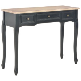 280046  Dressing Console Table with 3 Drawers Black en Mesas auxiliares | Comprar online en Foru.es