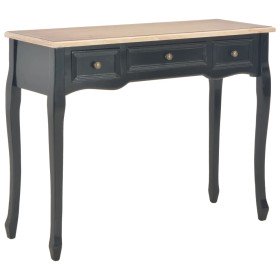 280046  Dressing Console Table with 3 Drawers Black en Mesas auxiliares | Comprar online en Foru.es