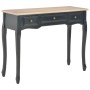 280046  Dressing Console Table with 3 Drawers Black en Mesas auxiliares | Comprar online en Foru.es