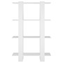 Estantería/divisor de espacios blanco 80x30x123,5 cm de vidaXL, Librerías y estanterías - Ref: Foro24-811574, Precio: 49,94 €...