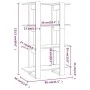 Estantería/divisor de espacios blanco 80x30x123,5 cm de vidaXL, Librerías y estanterías - Ref: Foro24-811574, Precio: 49,94 €...