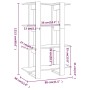 Estantería/divisor de espacios blanco 80x30x123,5 cm de vidaXL, Librerías y estanterías - Ref: Foro24-811574, Precio: 49,94 €...