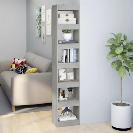 Estantería/divisor de espacios gris hormigón 40x30x198 cm de vidaXL, Librerías y estanterías - Ref: Foro24-811641, Precio: 72...