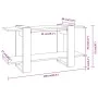 Estantería madera contrachapada gris hormigón 100x30x51 cm de vidaXL, Librerías y estanterías - Ref: Foro24-811560, Precio: 3...