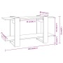 Estantería madera contrachapada gris hormigón 100x30x51 cm de vidaXL, Librerías y estanterías - Ref: Foro24-811560, Precio: 3...
