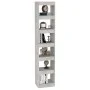 Estantería/divisor de espacios gris hormigón 40x30x198 cm de vidaXL, Librerías y estanterías - Ref: Foro24-811641, Precio: 72...