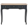 280046  Dressing Console Table with 3 Drawers Black en Mesas auxiliares | Comprar online en Foru.es