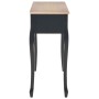 280046  Dressing Console Table with 3 Drawers Black en Mesas auxiliares | Comprar online en Foru.es