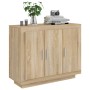 Aparador de madera contrachapada color roble Sonoma 92x35x75 cm de vidaXL, Aparadores - Ref: Foro24-811838, Precio: 87,07 €, ...