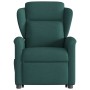 Sillón masaje eléctrico reclinable elevable tela verde oscuro en Sillones | Comprar online en Foru.es