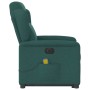 Sillón masaje eléctrico reclinable elevable tela verde oscuro en Sillones | Comprar online en Foru.es