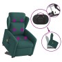 Sillón masaje eléctrico reclinable elevable tela verde oscuro en Sillones | Comprar online en Foru.es