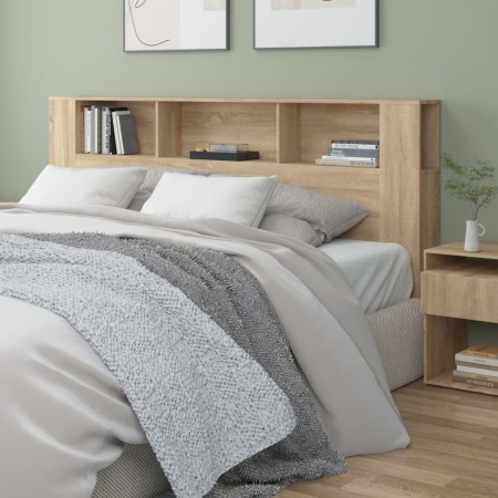 Mueble cabecero color roble Sonoma 200x18,5x104,5 cm de vidaXL, Cabeceros y pies de cama - Ref: Foro24-811955, Precio: 90,47 ...