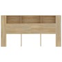 Mueble cabecero color roble Sonoma 200x18,5x104,5 cm de vidaXL, Cabeceros y pies de cama - Ref: Foro24-811955, Precio: 90,47 ...