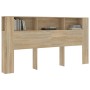 Mueble cabecero color roble Sonoma 200x18,5x104,5 cm de vidaXL, Cabeceros y pies de cama - Ref: Foro24-811955, Precio: 90,47 ...