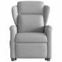 Sillón de masaje eléctrico reclinable elevable tela gris nube en Sillones | Comprar online en Foru.es