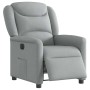 Sillón reclinable eléctrico tela gris claro en Sillones | Comprar online en Foru.es