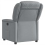 Sillón reclinable eléctrico tela gris claro en Sillones | Comprar online en Foru.es