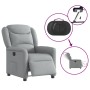 Sillón reclinable eléctrico tela gris claro en Sillones | Comprar online en Foru.es
