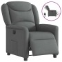 Sillón reclinable eléctrico de tela gris oscuro en Sillones | Comprar online en Foru.es