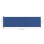Toldo lateral retráctil de jardín azul 180x600 cm de vidaXL, Sombrillas - Ref: Foro24-317966, Precio: 114,93 €, Descuento: %