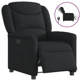 Sillón reclinable eléctrico de tela negro en Sillones | Comprar online en Foru.es