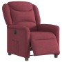 Sillón reclinable eléctrico tela rojo tinto en Sillones | Comprar online en Foru.es
