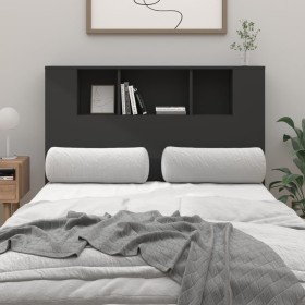 Mueble cabecero negro 120x18,5x102,5 cm de vidaXL, Cabeceros y pies de cama - Ref: Foro24-811917, Precio: 58,16 €, Descuento: %