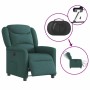 Sillón reclinable eléctrico tela verde oscuro en Sillones | Comprar online en Foru.es