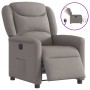 Sillón reclinable eléctrico tela gris taupé en Sillones | Comprar online en Foru.es