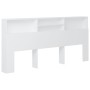 Mueble cabecero blanco 220x19x103,5 cm de vidaXL, Cabeceros y pies de cama - Ref: Foro24-811898, Precio: 79,05 €, Descuento: %